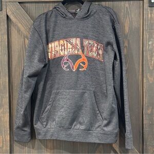 Colossseum Virginia Tech Realtree Hoodie Gray with Camo‎ Sweatshirt Size Large
